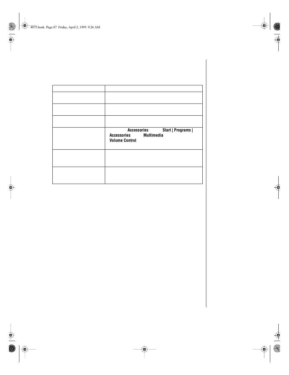 Cd-rom problems, An audio cd produces no sound | Gateway ALR 7300 User Manual | Page 97 / 138