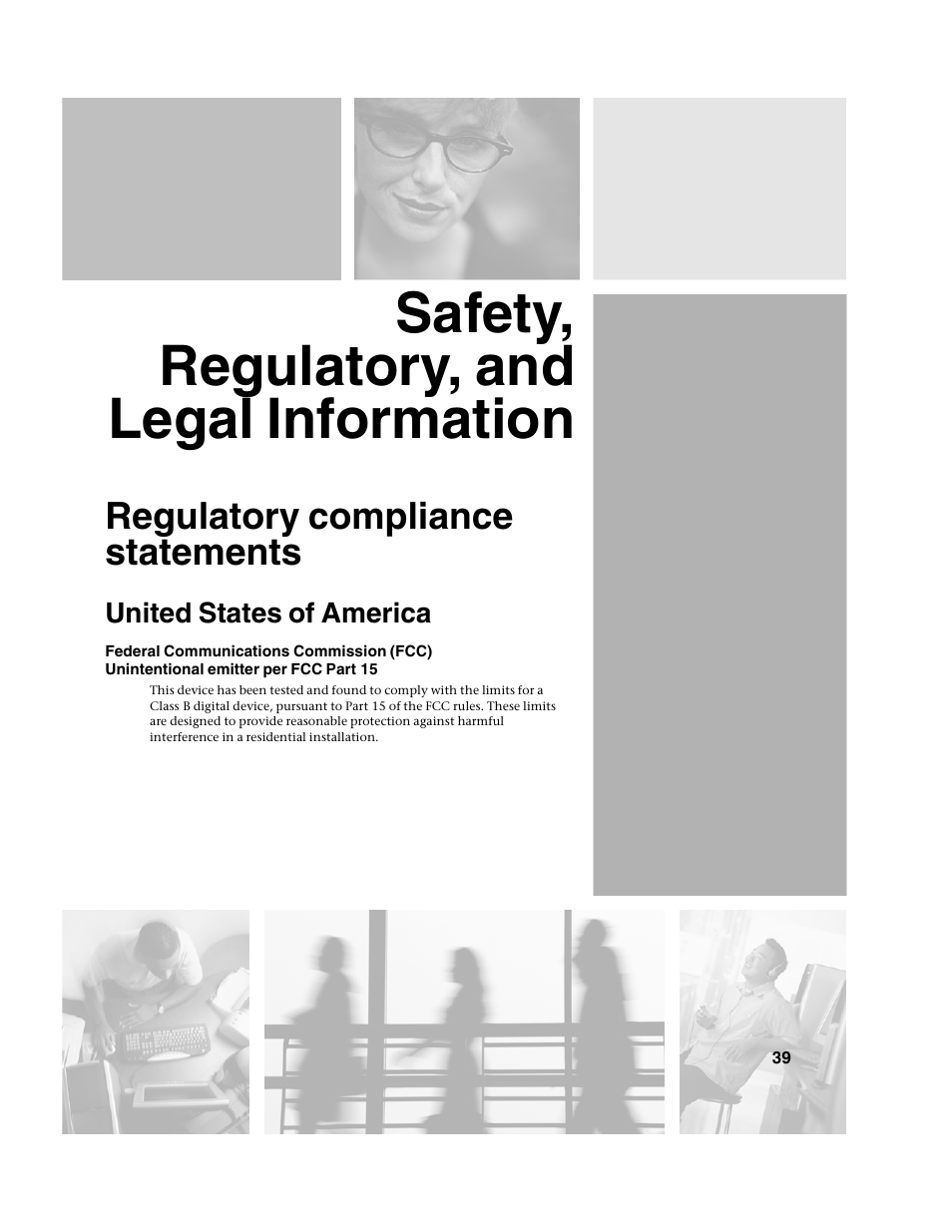 Safety, regulatory, and legal information | Gateway DMP-110 User Manual | Page 43 / 48