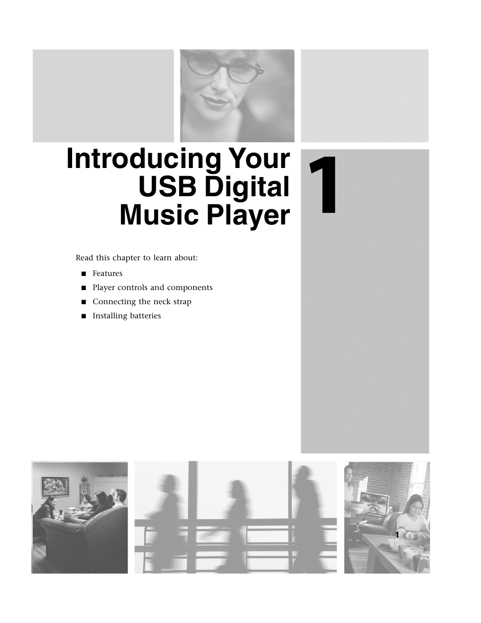 Introducing your usb digital music player | Gateway DMP-110 User Manual | Page 5 / 48