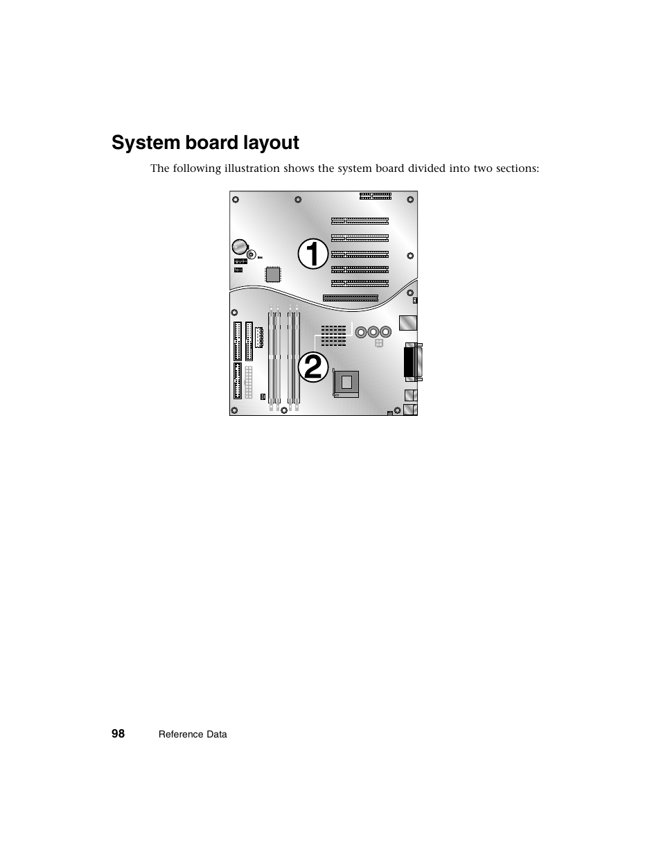 System board layout | Gateway E-4650 User Manual | Page 106 / 134