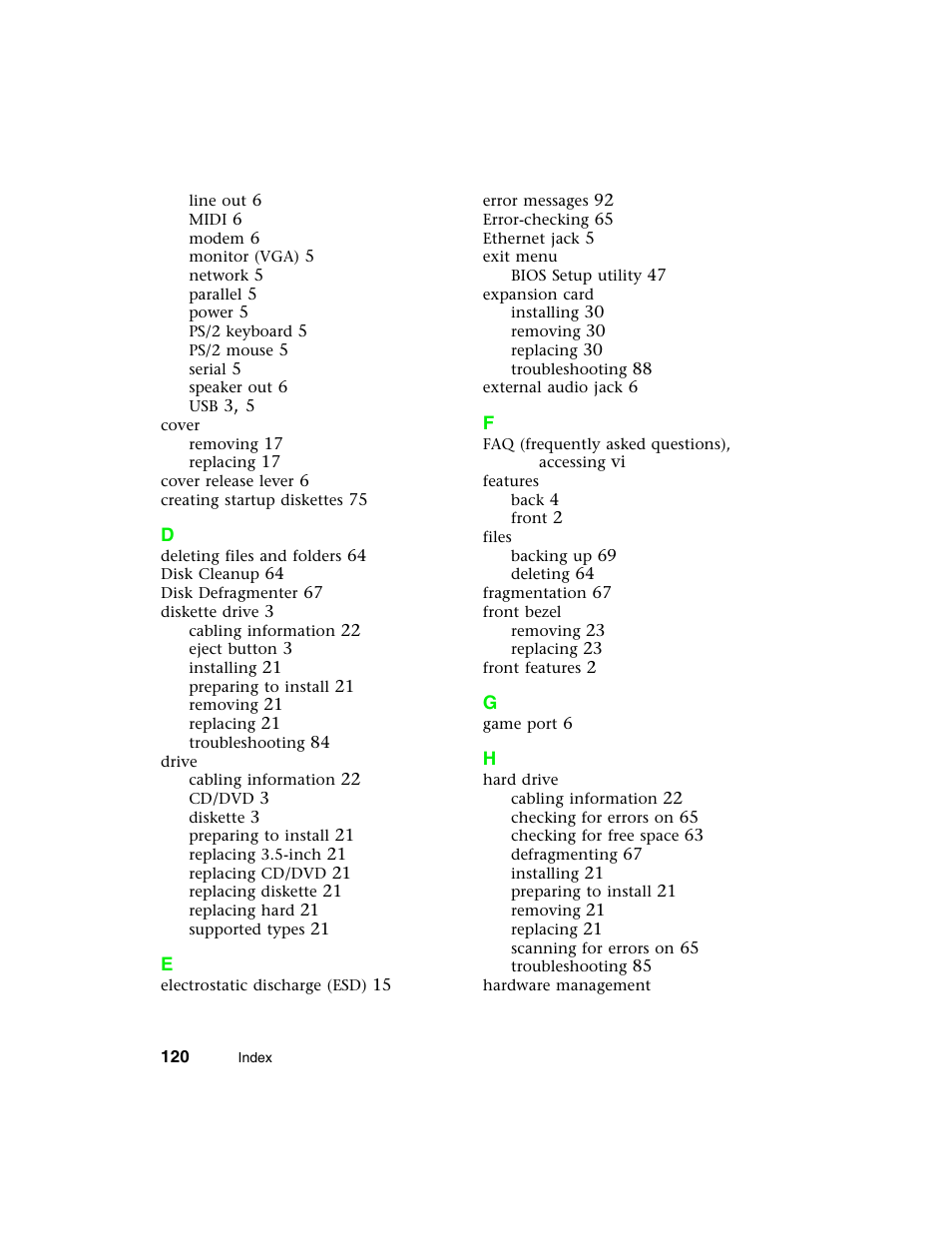 Gateway E-4650 User Manual | Page 128 / 134