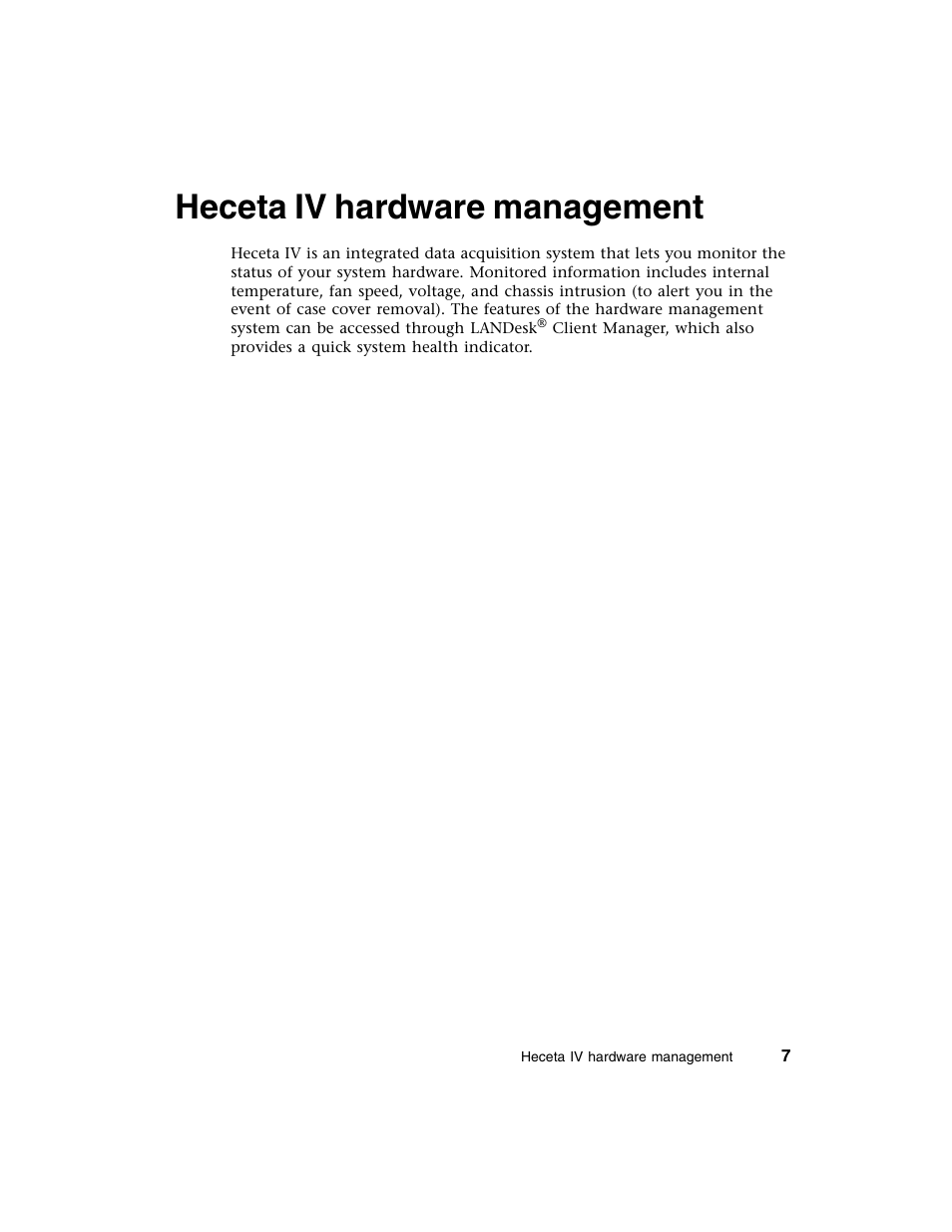 Heceta iv hardware management | Gateway E-4650 User Manual | Page 15 / 134