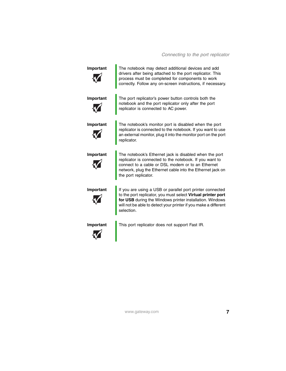 Gateway M280 User Manual | Page 9 / 16