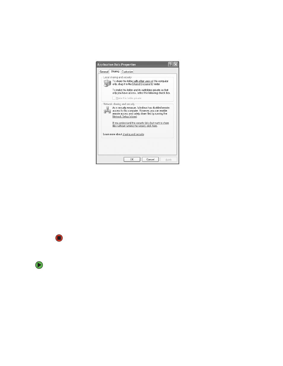 Un-sharing drives, folders, and files | Gateway E-6300 User Manual | Page 110 / 136