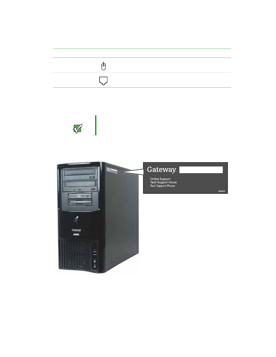 Locating your serial number | Gateway E-6300 User Manual | Page 19 / 136