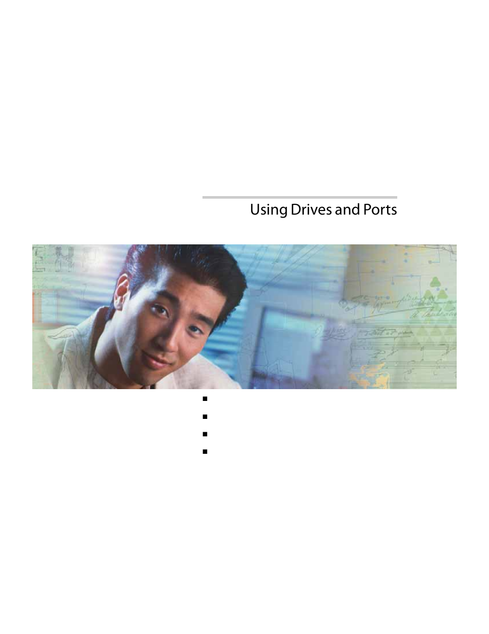 Using drives and ports, Chapter 4 | Gateway E-6300 User Manual | Page 37 / 136
