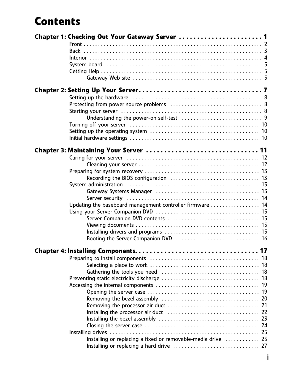 Gateway E-9232T User Manual | Page 3 / 96