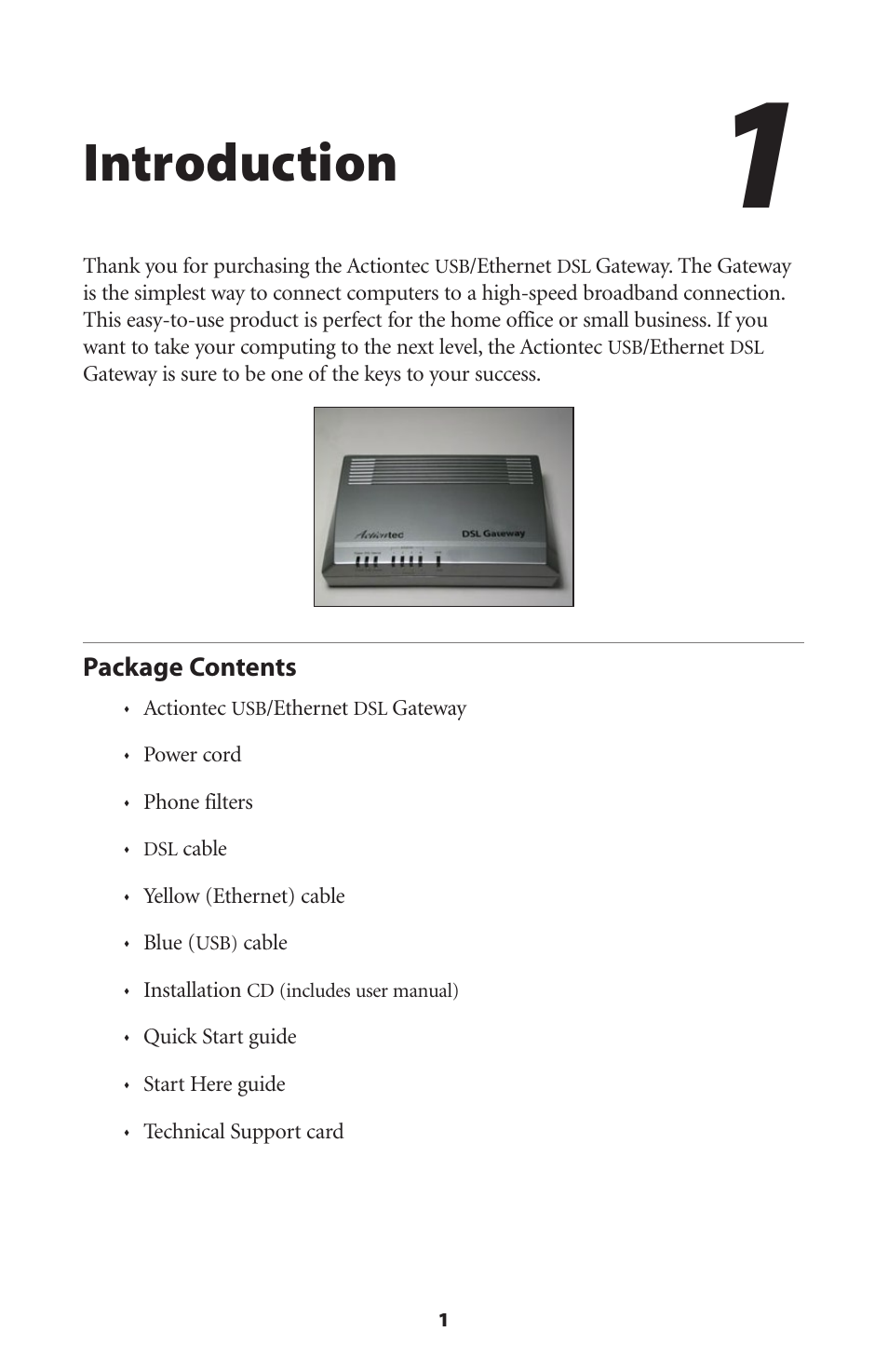 Introduction, Package contents | Gateway GT704 User Manual | Page 4 / 119
