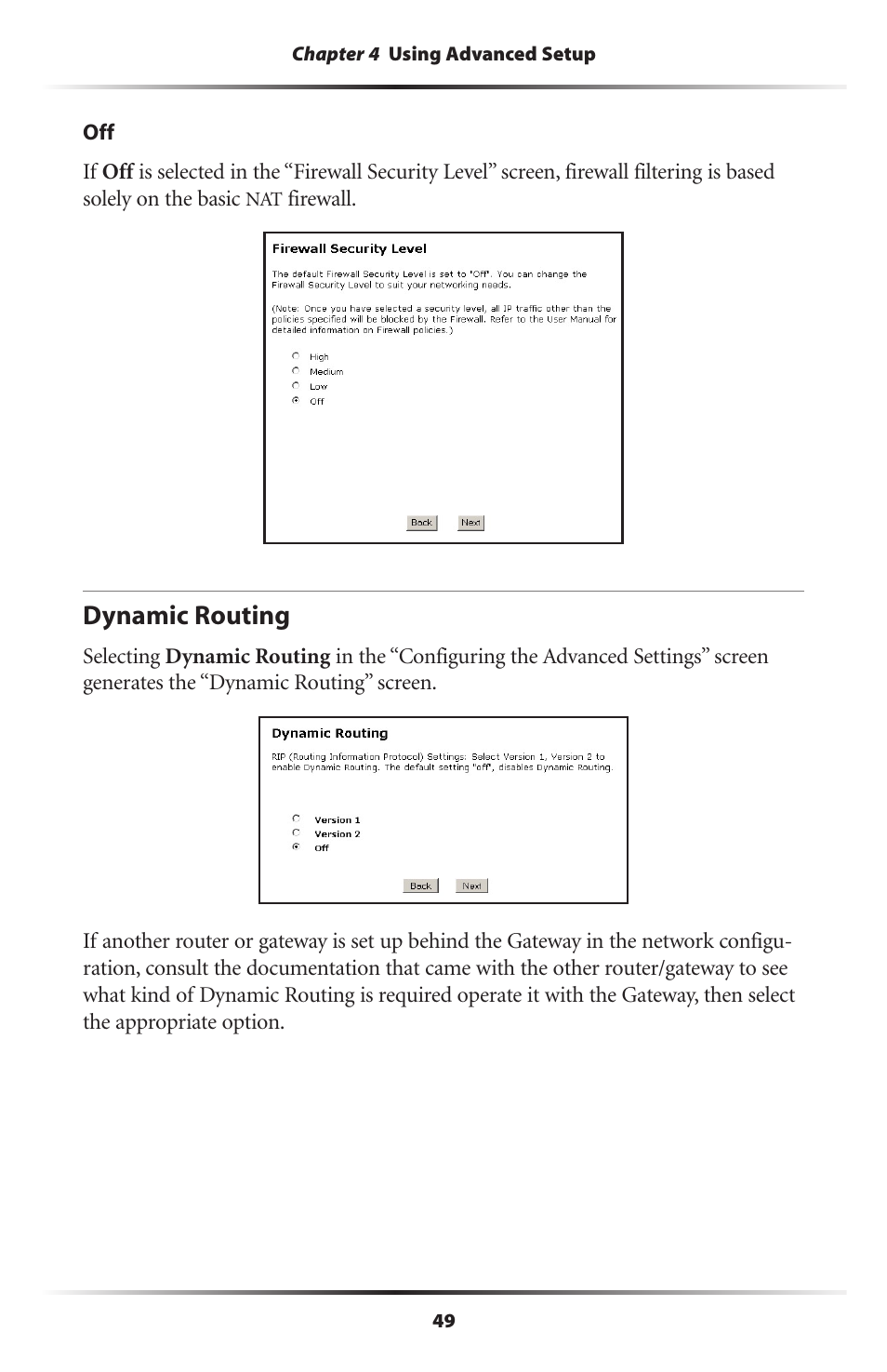 Dynamic routing | Gateway GT704 User Manual | Page 52 / 119