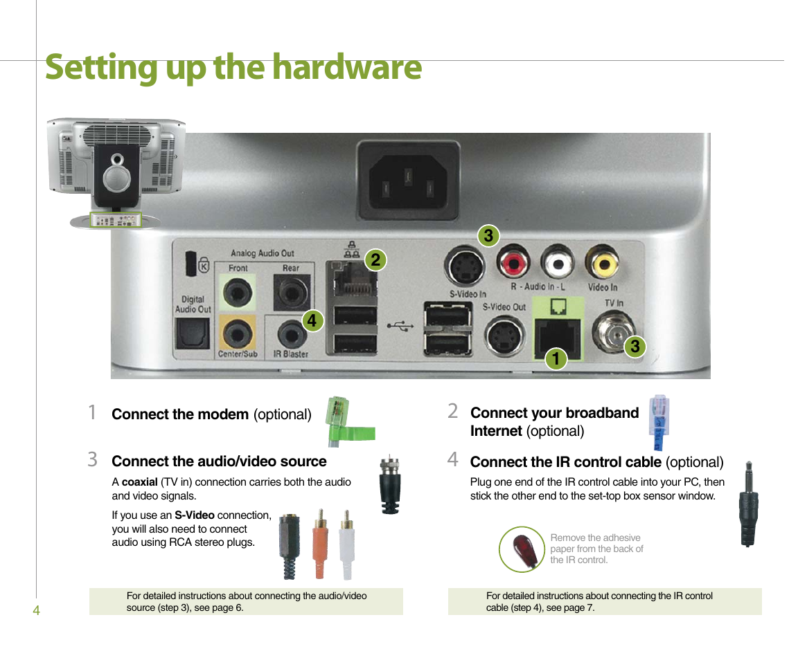 Setting up the hardware | Gateway 610 User Manual | Page 10 / 108