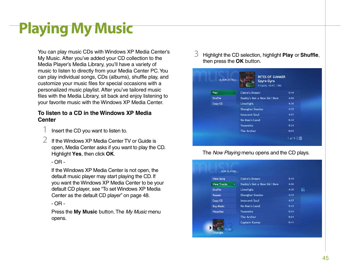 Playing my music | Gateway 610 User Manual | Page 51 / 108