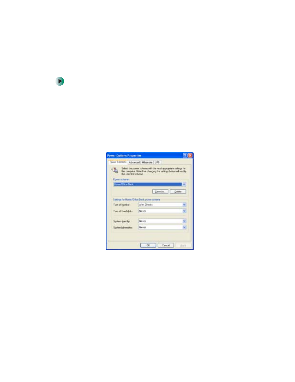 Changing the power scheme, To change the power scheme, See “changing the power scheme | Gateway ProfileTM 5 User Manual | Page 157 / 292