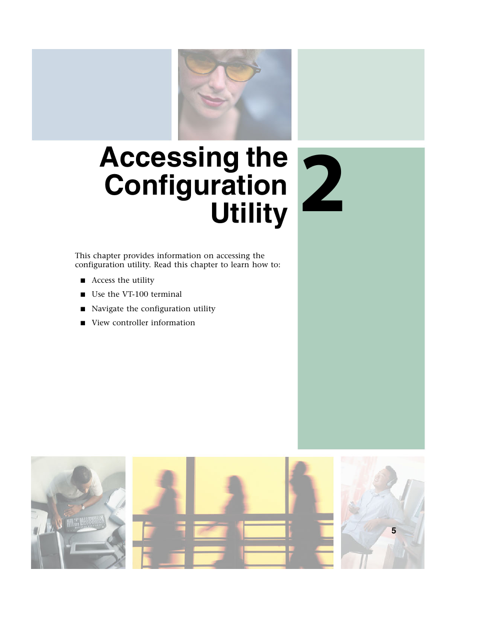 Accessing the configuration utility | Gateway 840 VT-100 User Manual | Page 10 / 250