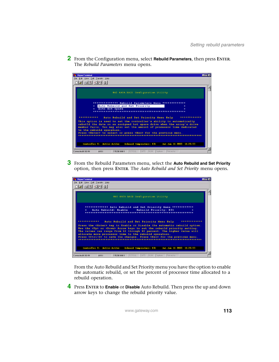 Gateway 840 VT-100 User Manual | Page 118 / 250