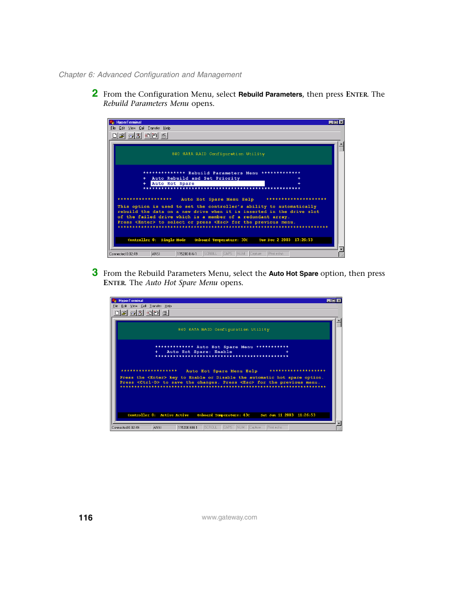 Gateway 840 VT-100 User Manual | Page 121 / 250