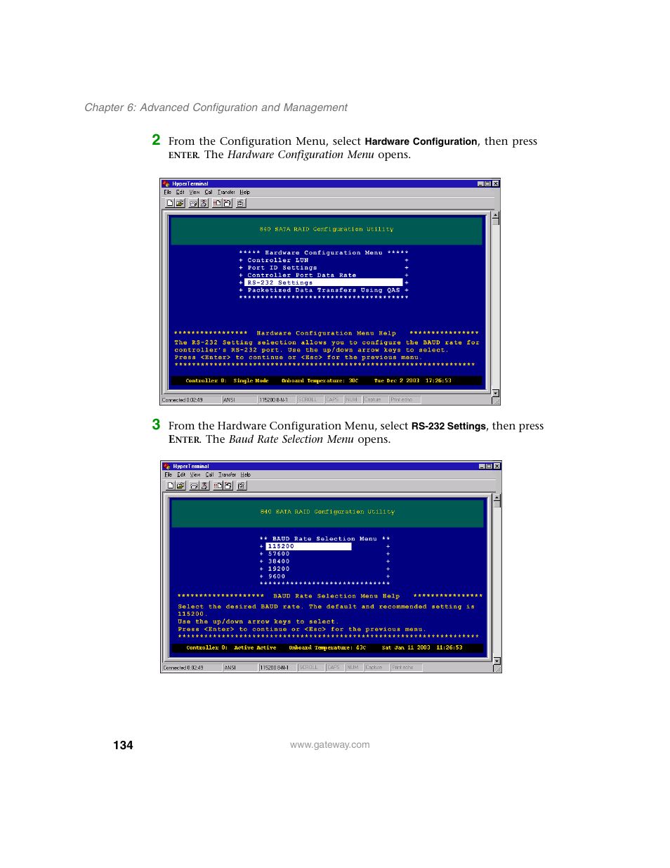 Gateway 840 VT-100 User Manual | Page 139 / 250