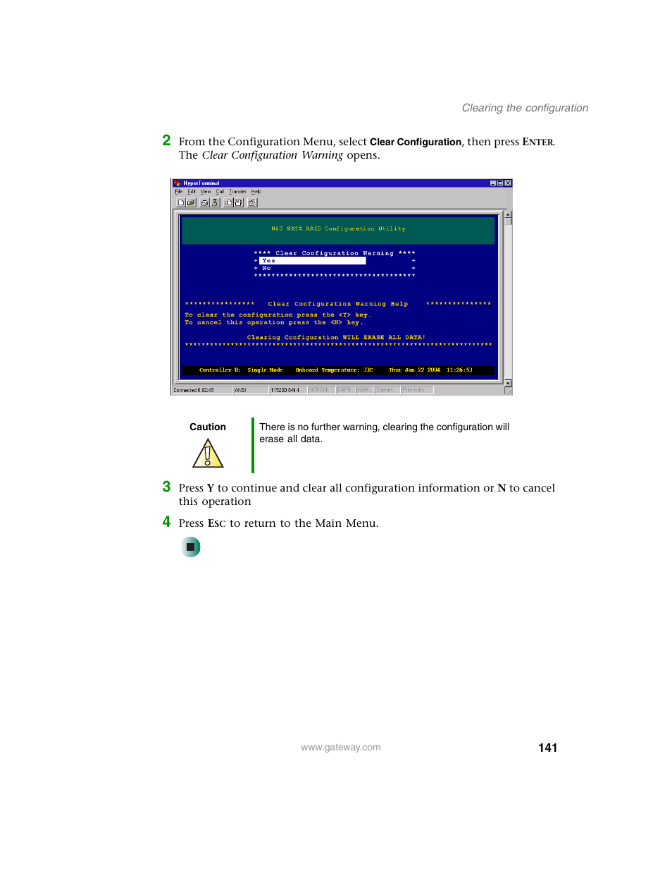 Gateway 840 VT-100 User Manual | Page 146 / 250