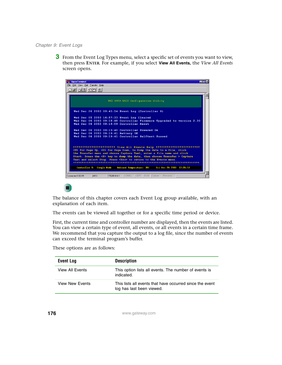 Gateway 840 VT-100 User Manual | Page 181 / 250