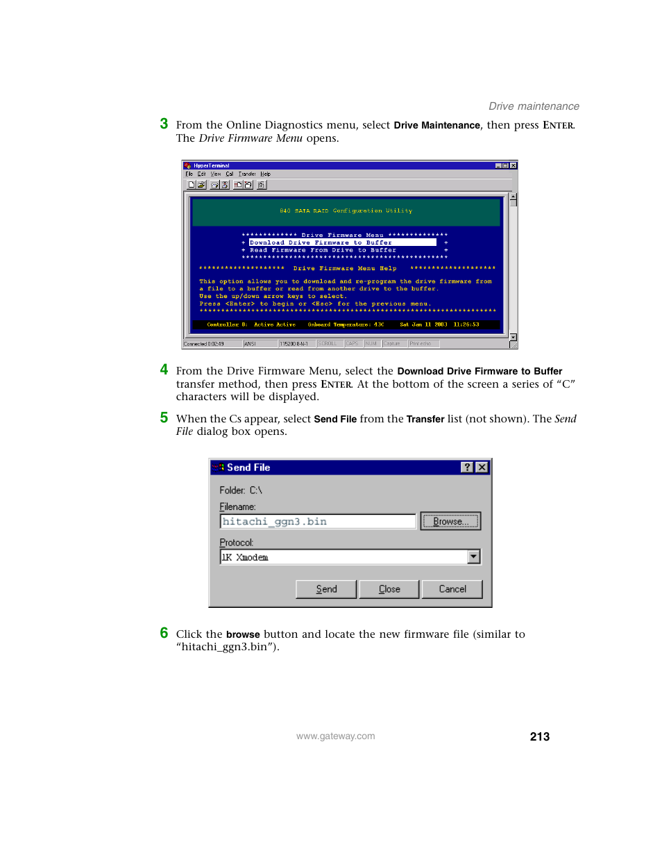 Gateway 840 VT-100 User Manual | Page 218 / 250