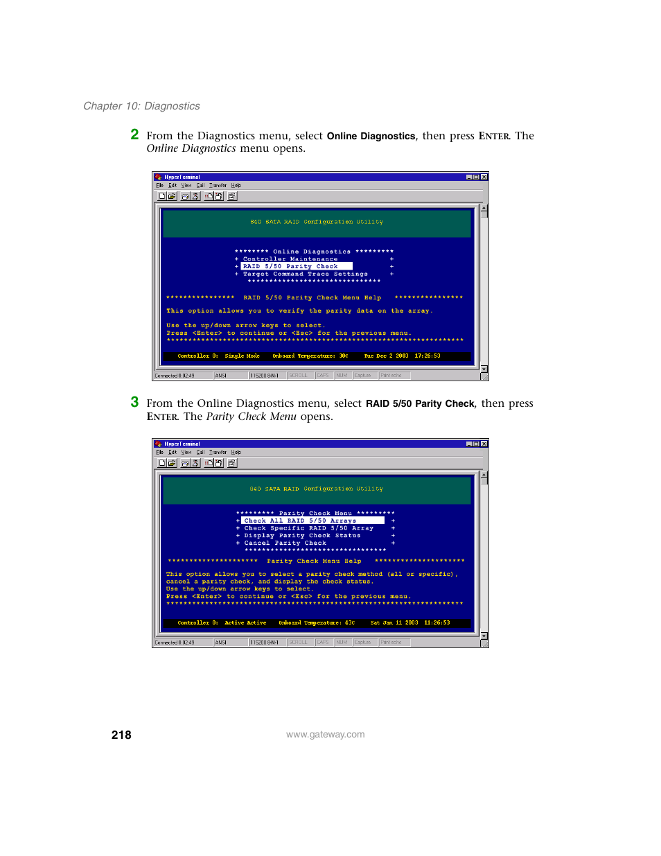 Gateway 840 VT-100 User Manual | Page 223 / 250