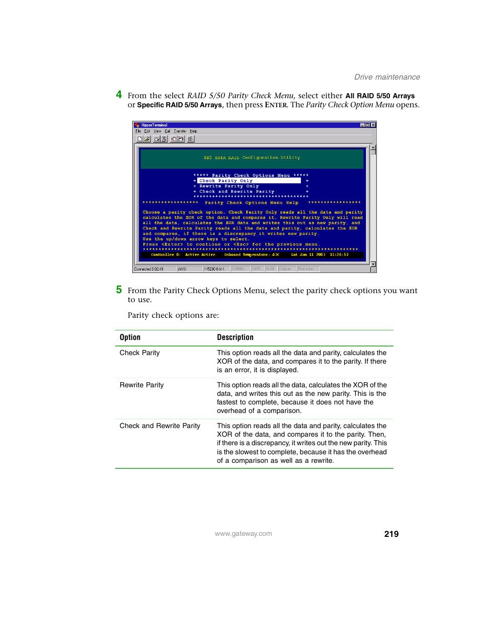 Gateway 840 VT-100 User Manual | Page 224 / 250