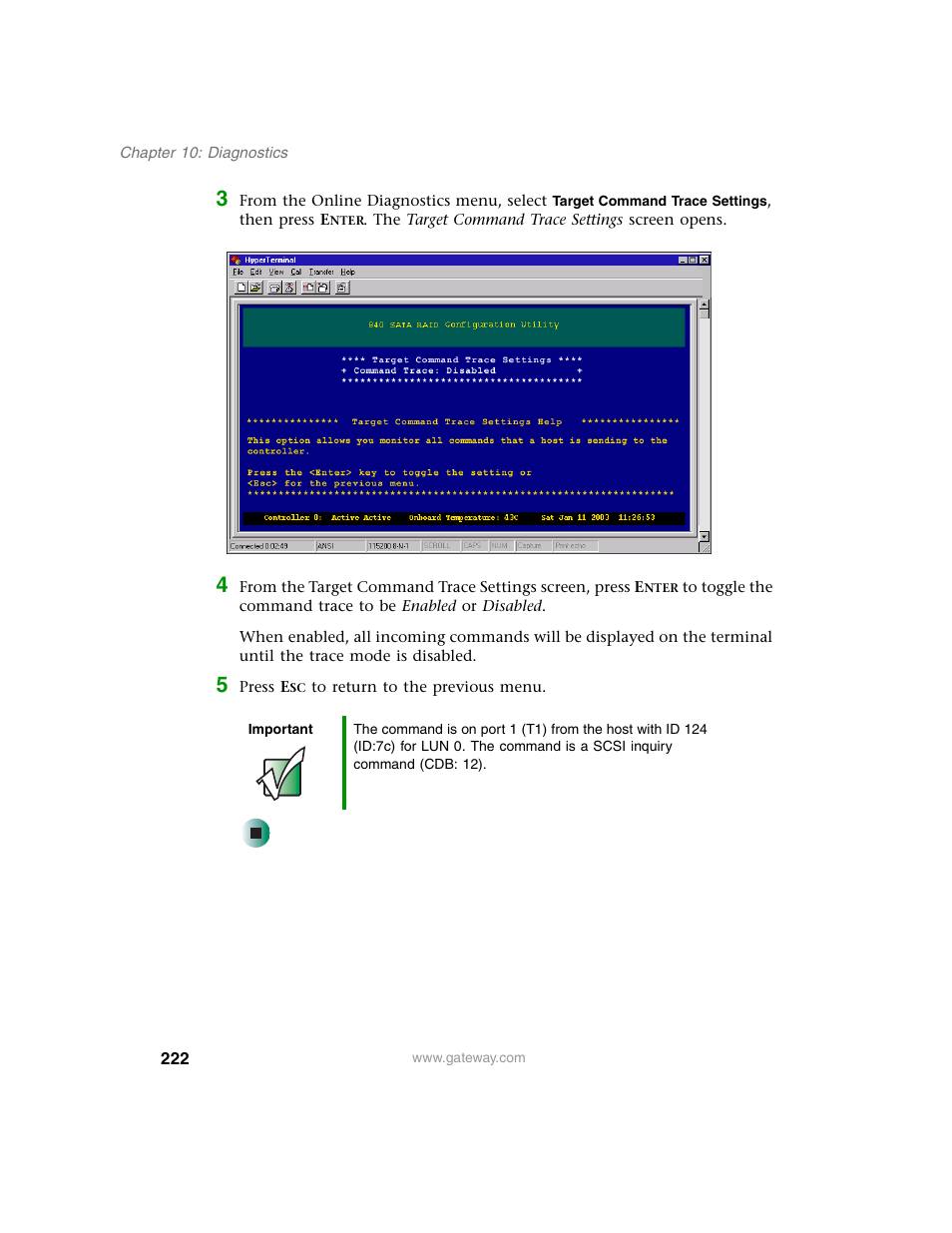 Gateway 840 VT-100 User Manual | Page 227 / 250