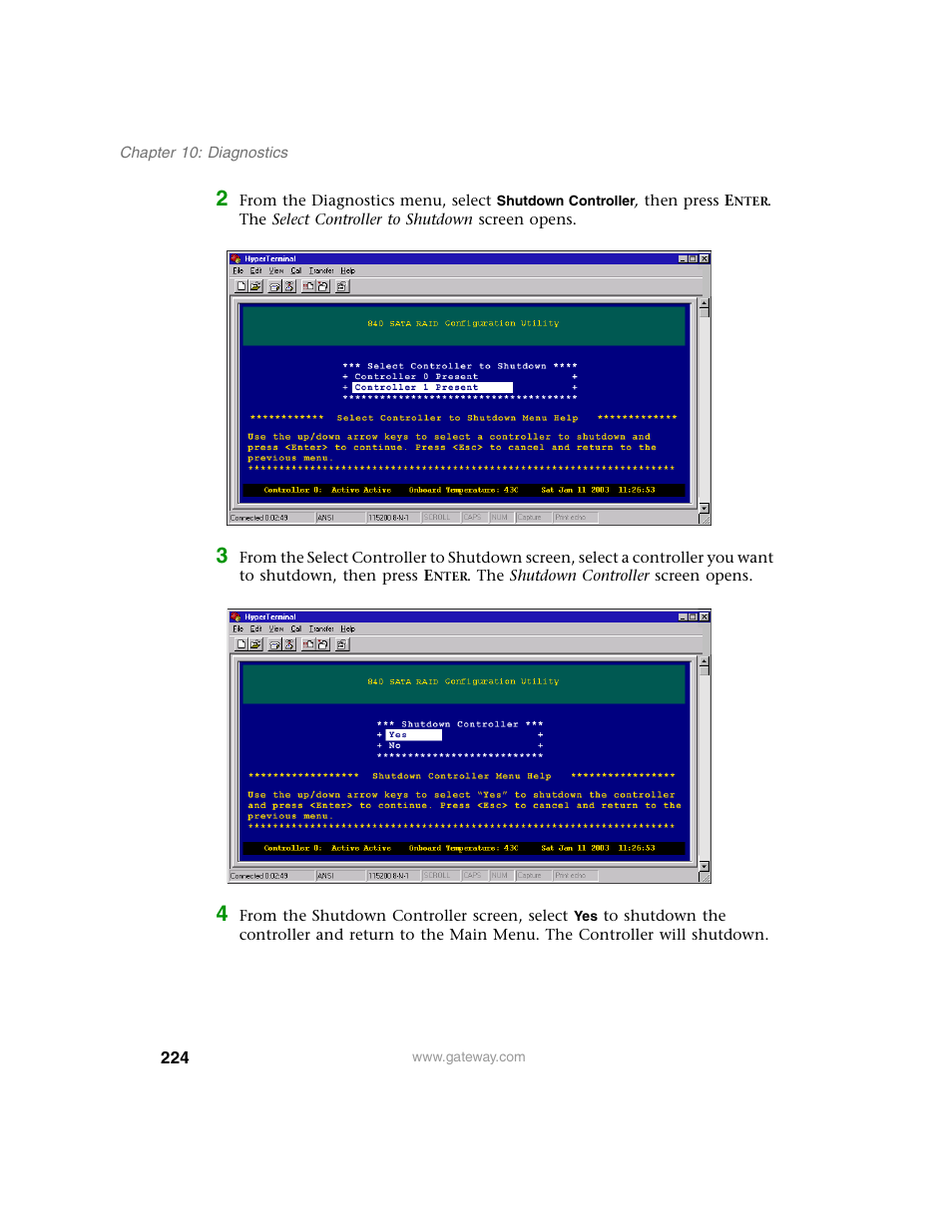 Gateway 840 VT-100 User Manual | Page 229 / 250