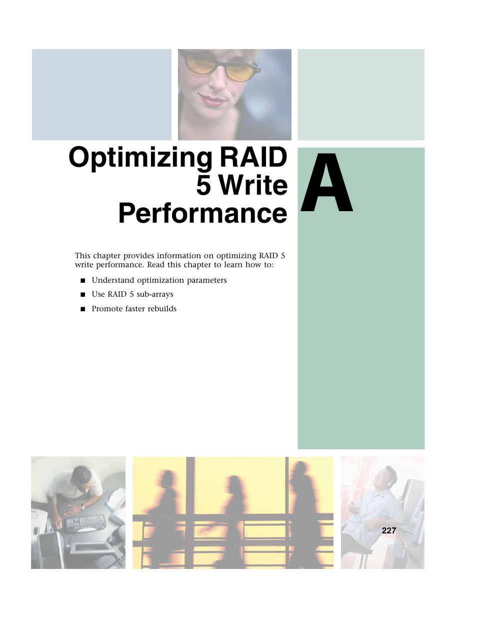 Optimizing raid 5 write performance, Optimizing raid, Optimizing raid 5 write | Gateway 840 VT-100 User Manual | Page 232 / 250