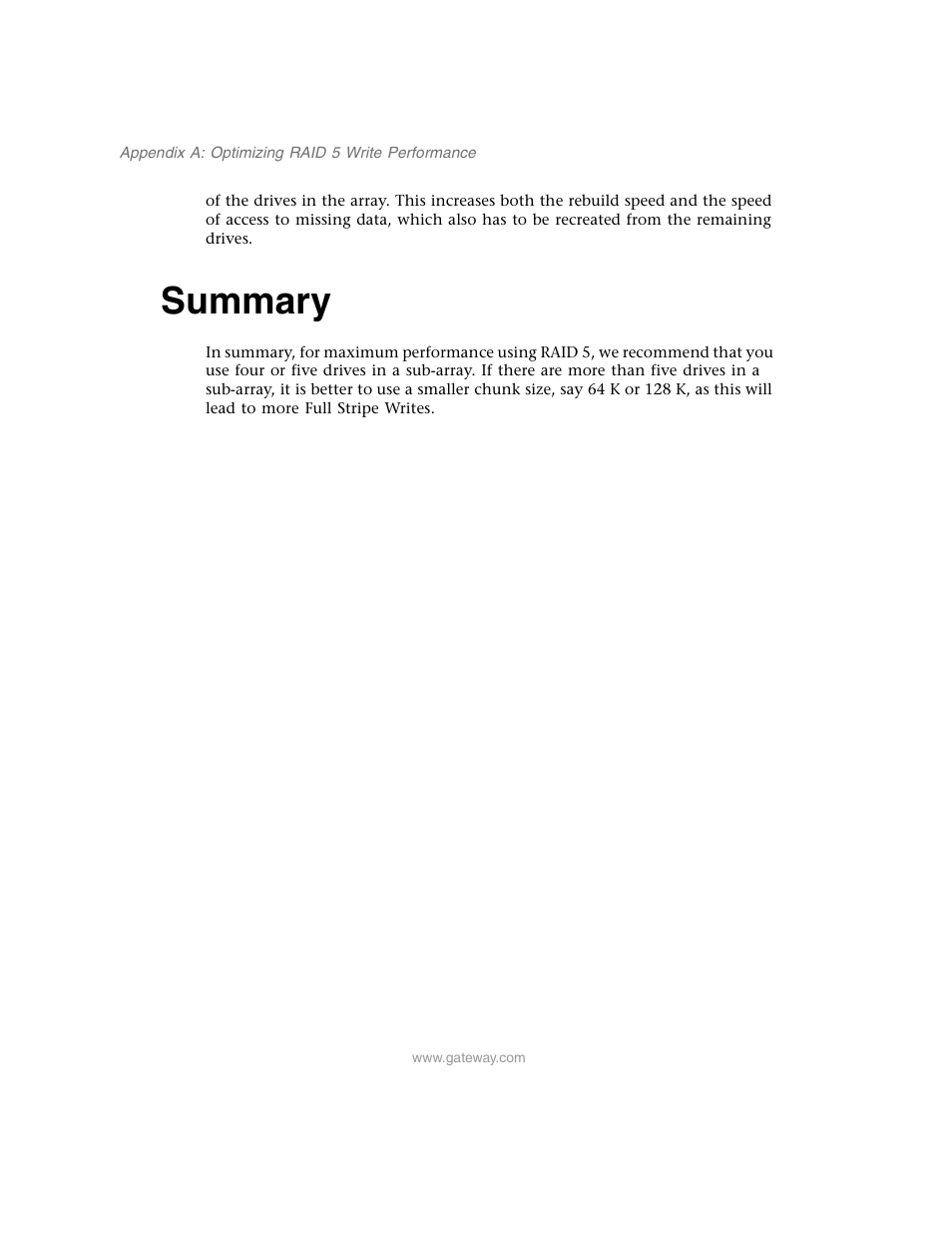 Summary | Gateway 840 VT-100 User Manual | Page 237 / 250