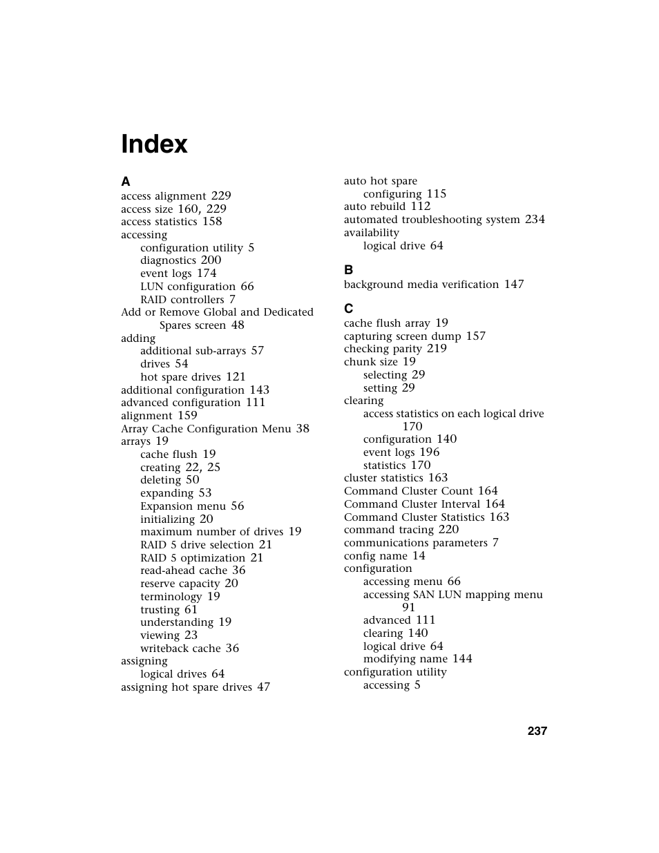 Index | Gateway 840 VT-100 User Manual | Page 242 / 250