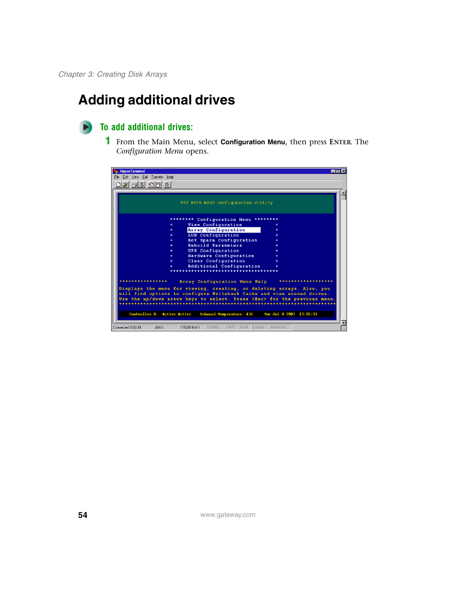 Adding additional drives, R to | Gateway 840 VT-100 User Manual | Page 59 / 250