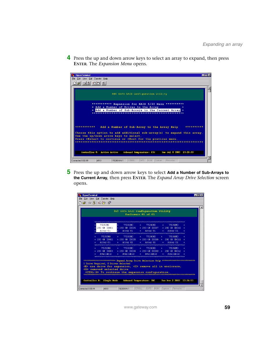 Gateway 840 VT-100 User Manual | Page 64 / 250