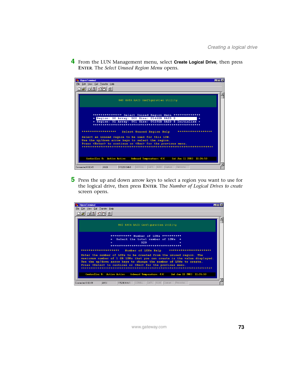 Gateway 840 VT-100 User Manual | Page 78 / 250