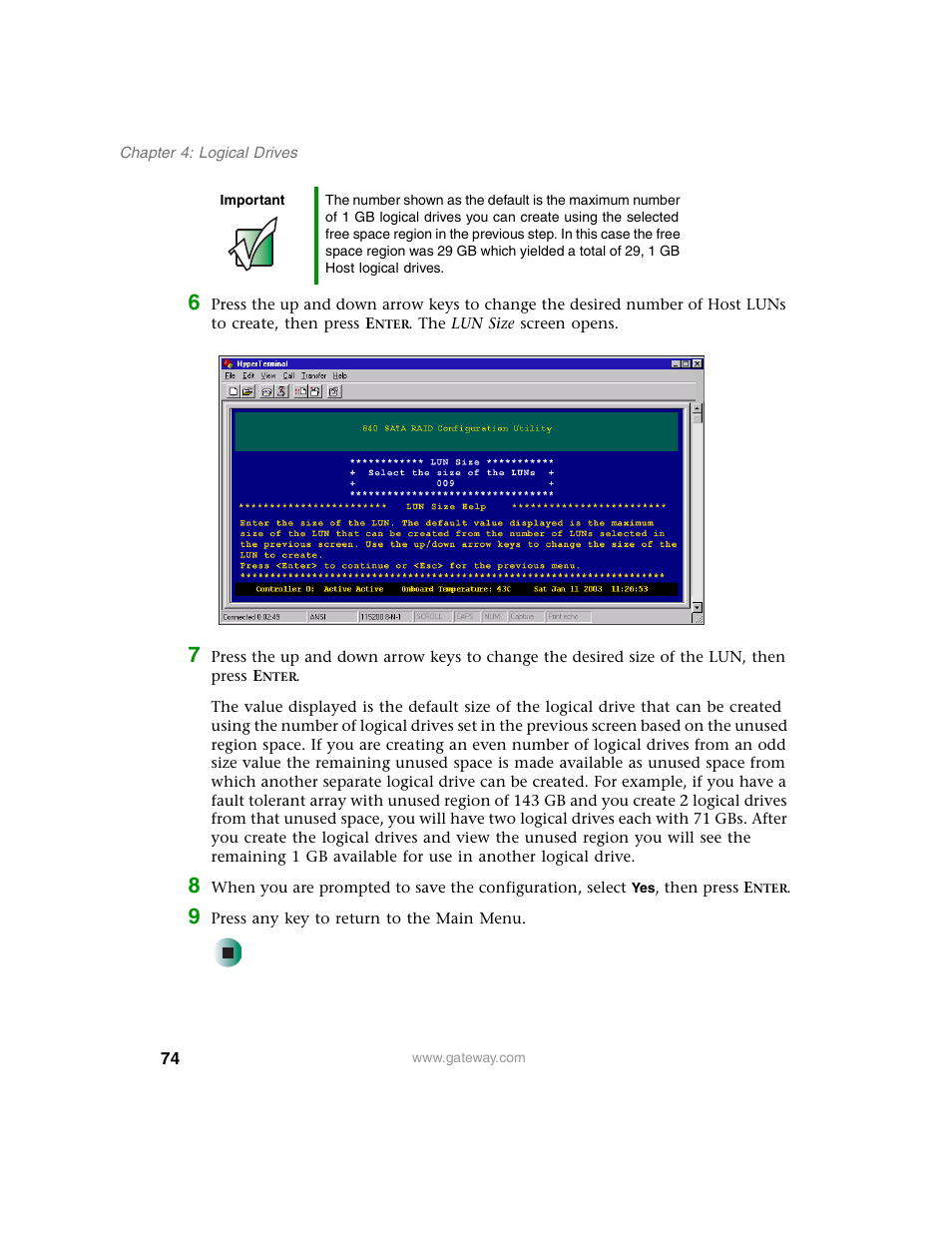 Gateway 840 VT-100 User Manual | Page 79 / 250