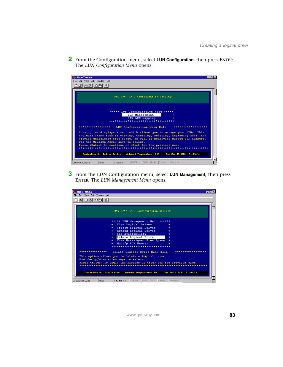 Gateway 840 VT-100 User Manual | Page 88 / 250