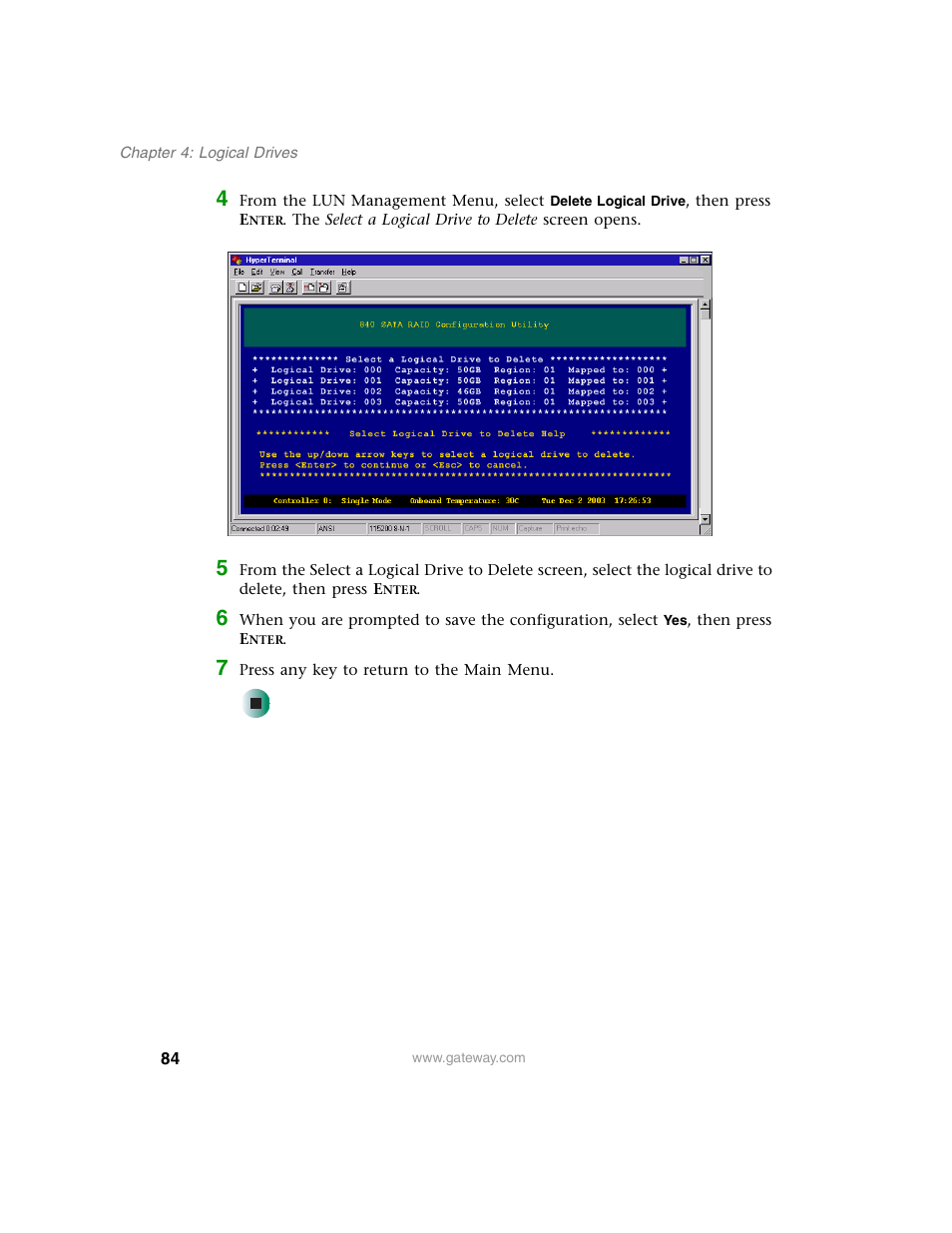 Gateway 840 VT-100 User Manual | Page 89 / 250