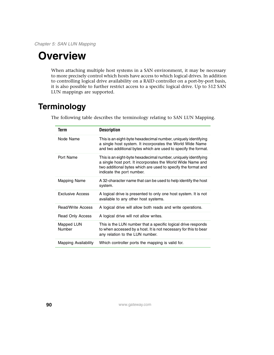 Overview, Terminology | Gateway 840 VT-100 User Manual | Page 95 / 250