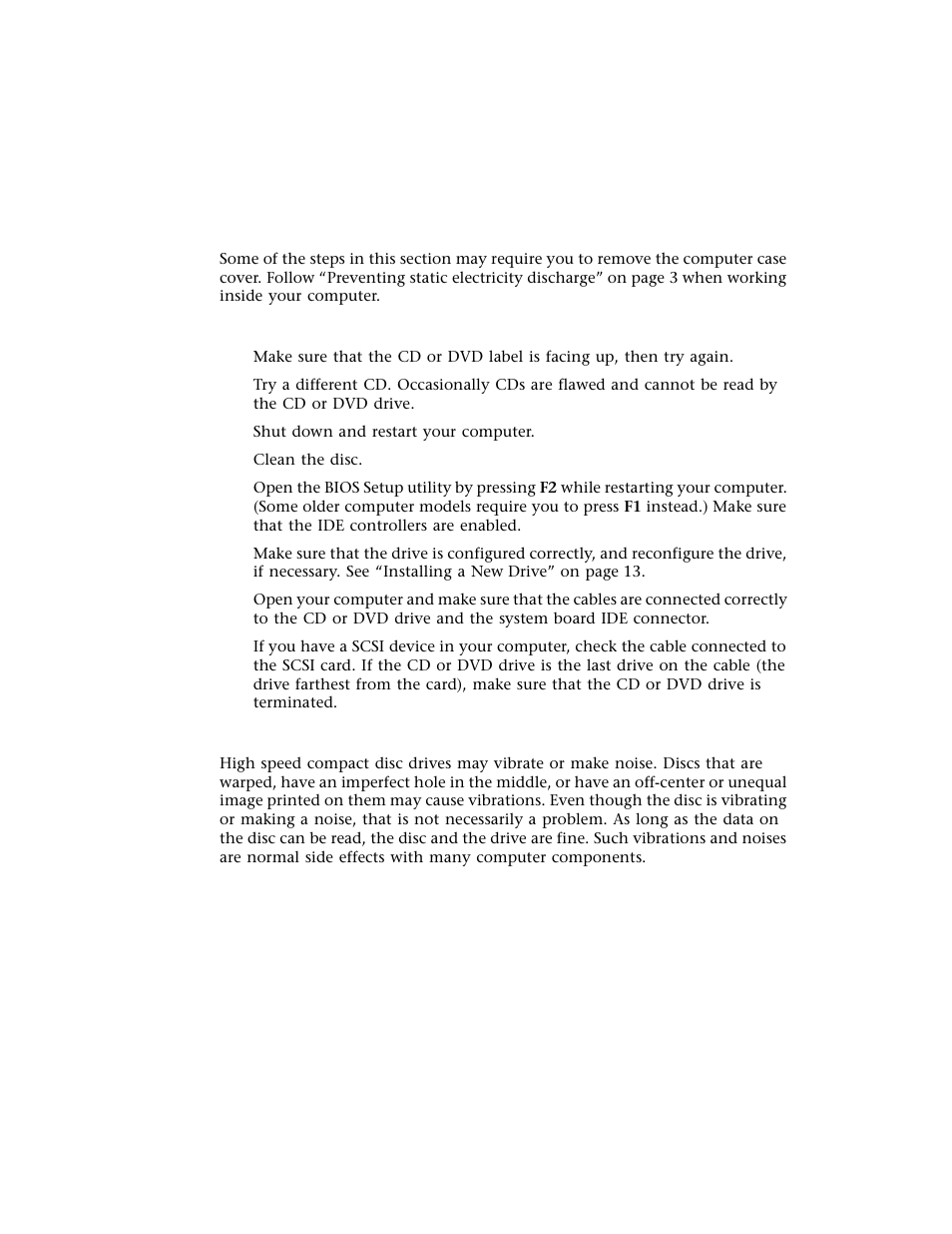 Cd or dvd drive | Gateway Computer Drive User Manual | Page 39 / 58