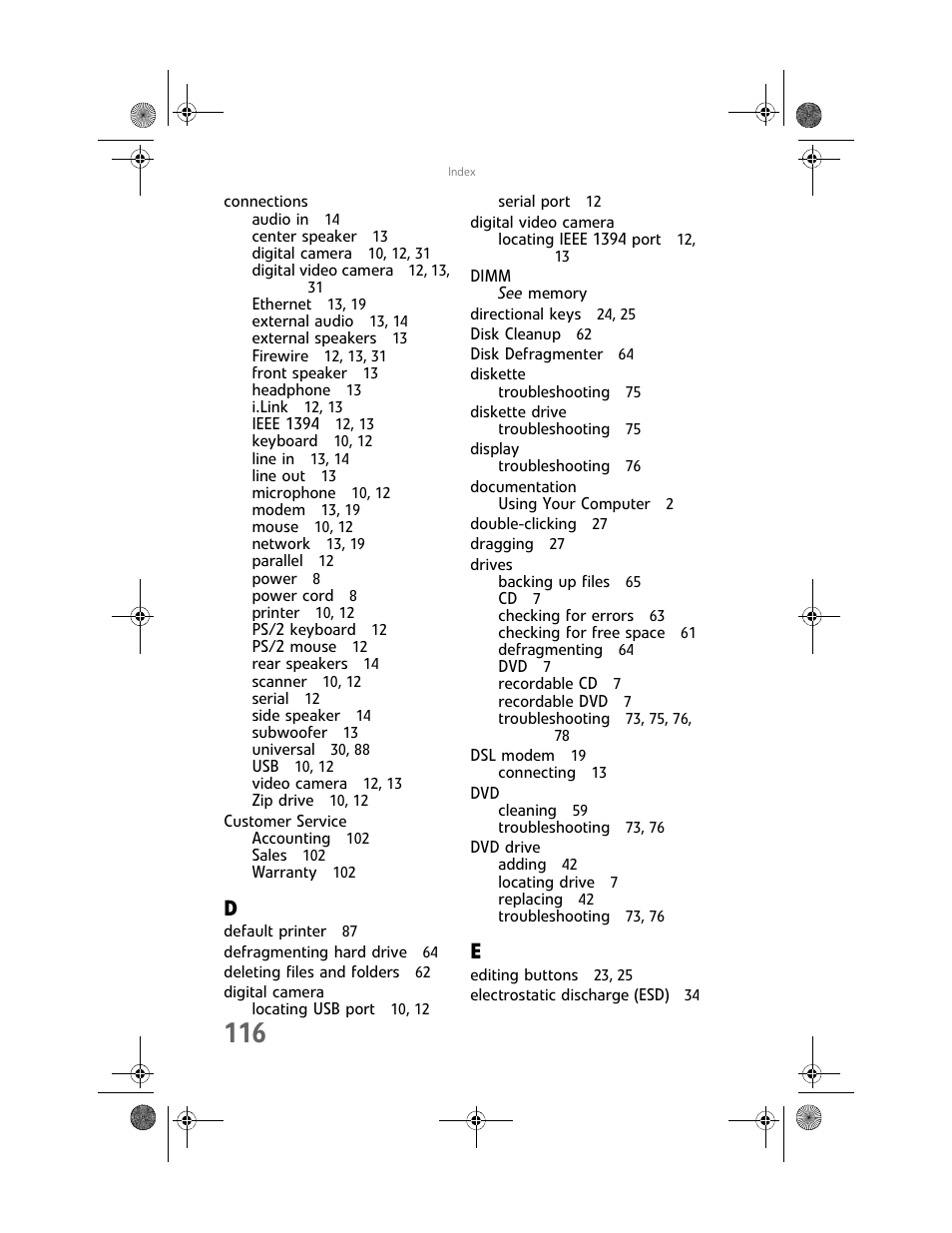 Gateway Profile 6 User Manual | Page 122 / 130