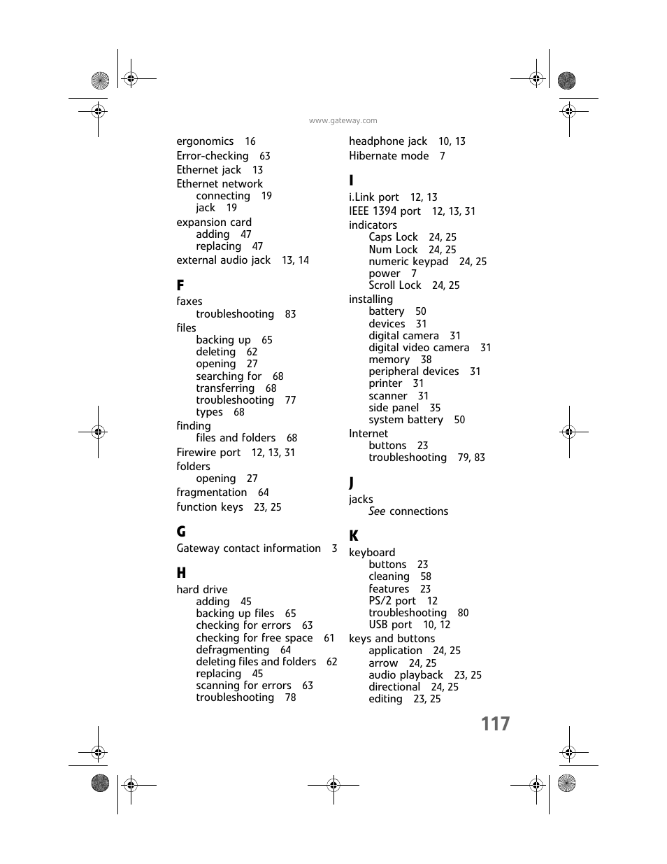 Gateway Profile 6 User Manual | Page 123 / 130