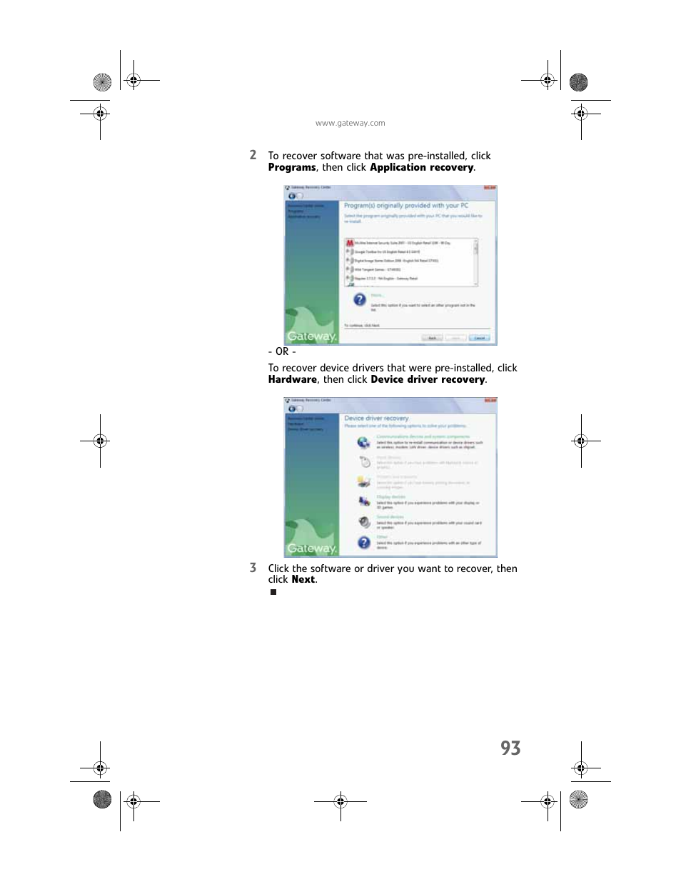 Gateway Profile 6 User Manual | Page 99 / 130