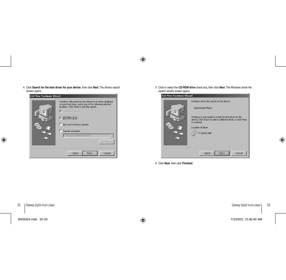 Gateway 3-IN-1 Digital Music Player User Manual | Page 17 / 29