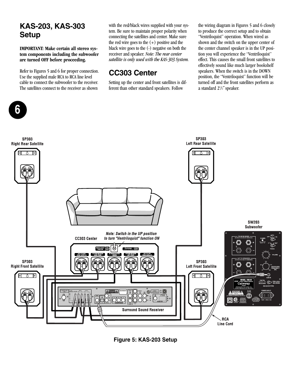 Cc303 center | Gateway kas103 User Manual | Page 6 / 8