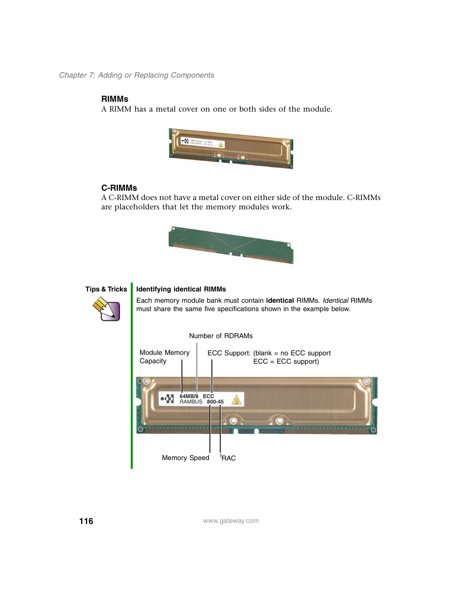 Gateway E SERIES E-6000 User Manual | Page 122 / 190