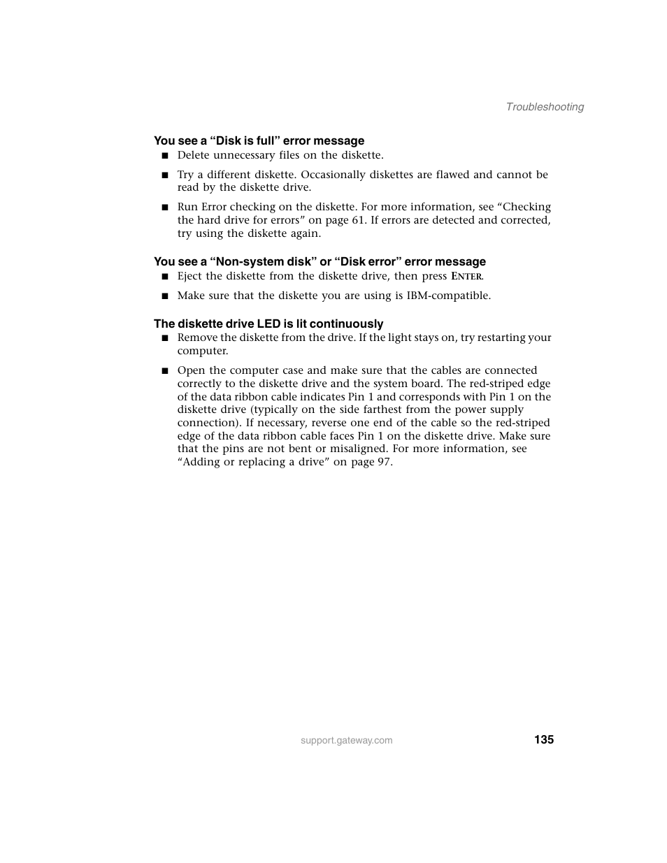 Gateway E SERIES E-6000 User Manual | Page 141 / 190