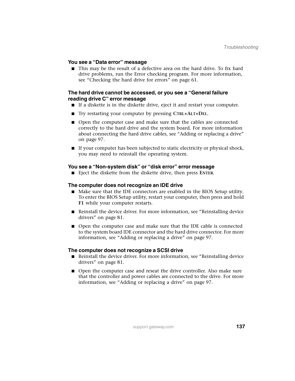 Gateway E SERIES E-6000 User Manual | Page 143 / 190