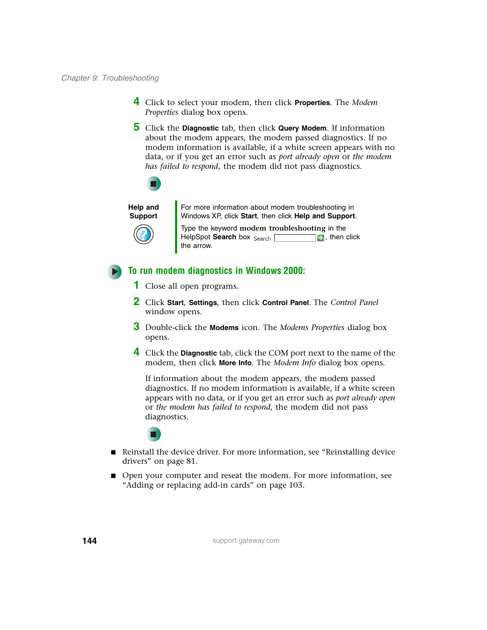 Gateway E SERIES E-6000 User Manual | Page 150 / 190