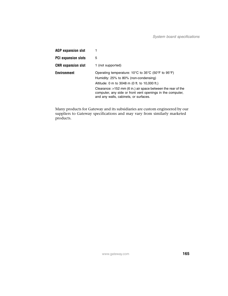 Gateway E SERIES E-6000 User Manual | Page 171 / 190
