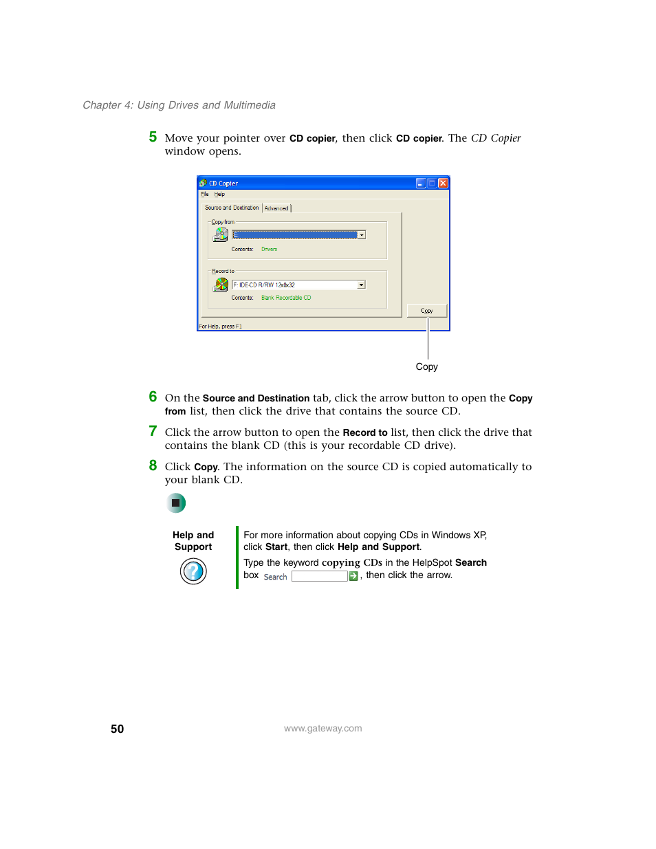 Gateway E SERIES E-6000 User Manual | Page 56 / 190