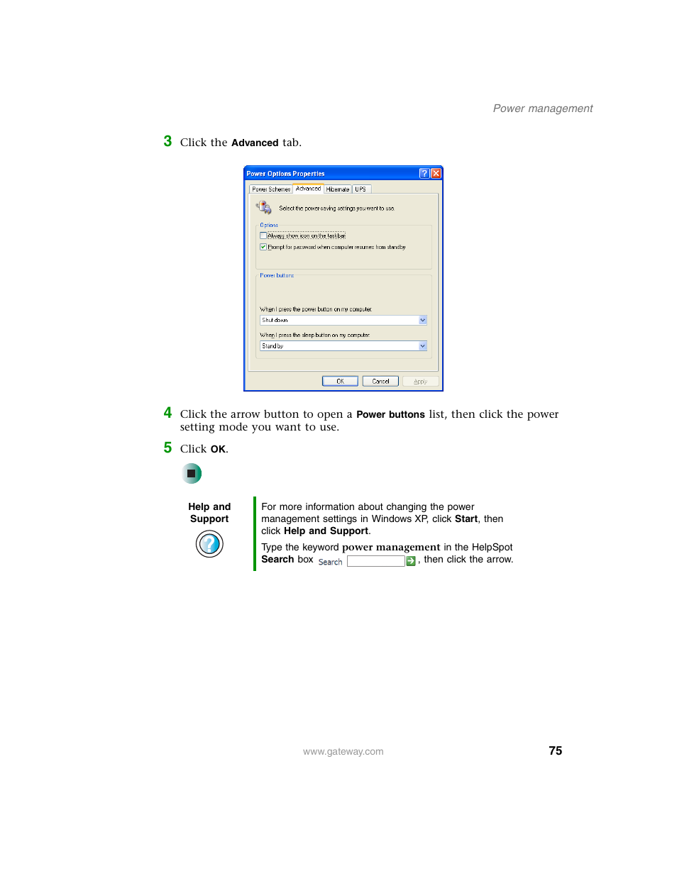 Gateway E SERIES E-6000 User Manual | Page 81 / 190